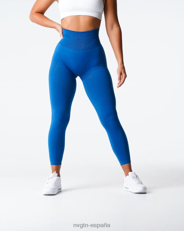 aptitud física mujer NVGTN HB2N2571 azul medianoche leggins lisos sin costuras