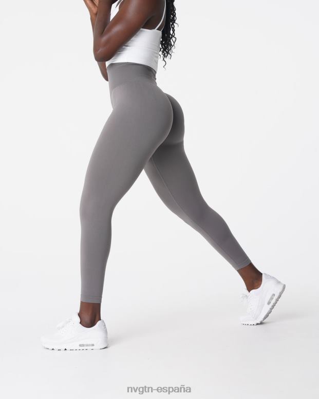 aptitud física mujer NVGTN HB2N2572 carbón leggins lisos sin costuras