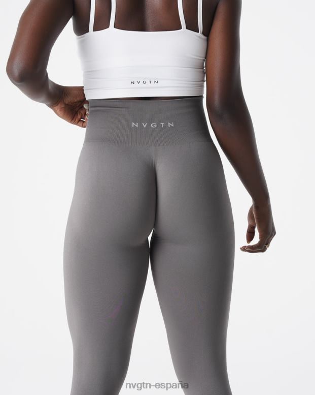 aptitud física mujer NVGTN HB2N2572 carbón leggins lisos sin costuras