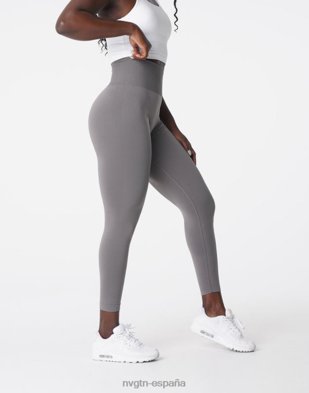 aptitud física mujer NVGTN HB2N2572 carbón leggins lisos sin costuras