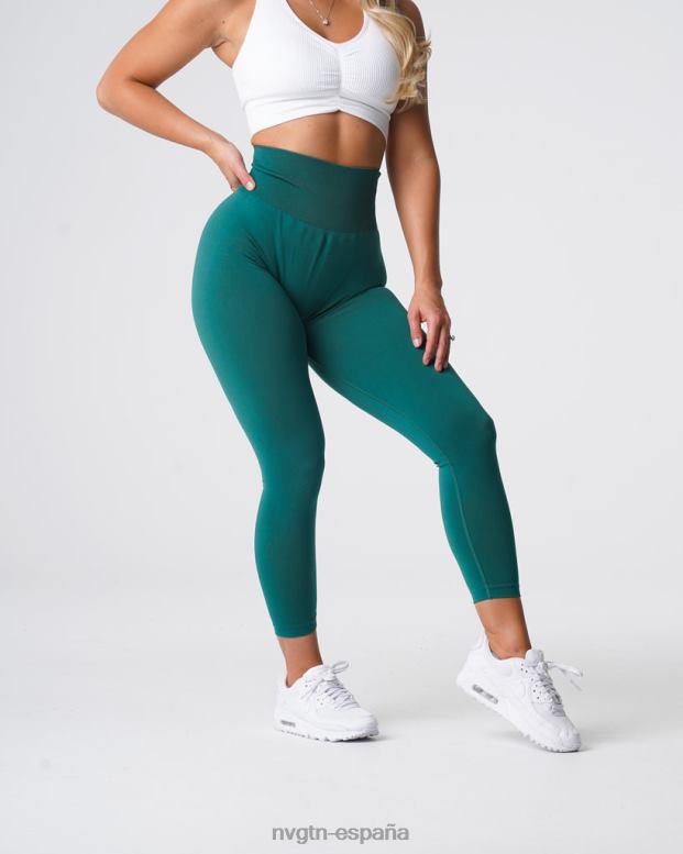 aptitud física mujer NVGTN HB2N2573 Esmeralda leggins lisos sin costuras