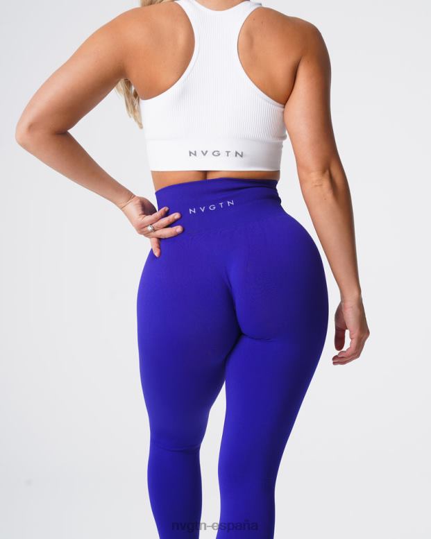 aptitud física mujer NVGTN HB2N2575 cobalto leggins lisos sin costuras