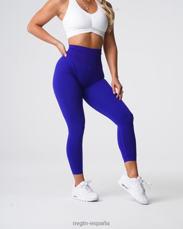 aptitud física mujer NVGTN HB2N2575 cobalto leggins lisos sin costuras