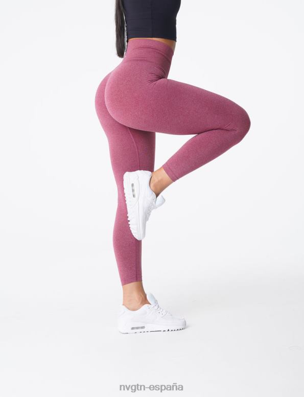 aptitud física mujer NVGTN HB2N2580 granate nv leggins sin costuras