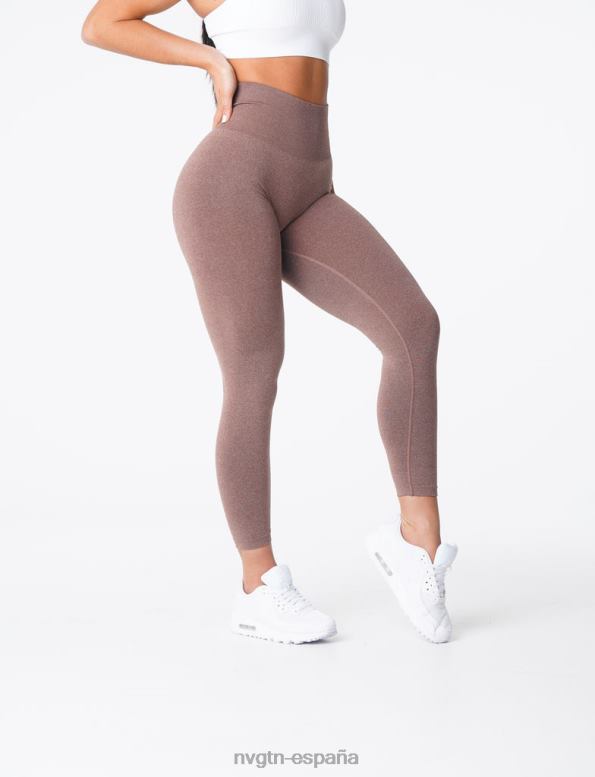 aptitud física mujer NVGTN HB2N2583 cacao nv leggins sin costuras