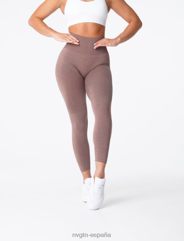 aptitud física mujer NVGTN HB2N2583 cacao nv leggins sin costuras