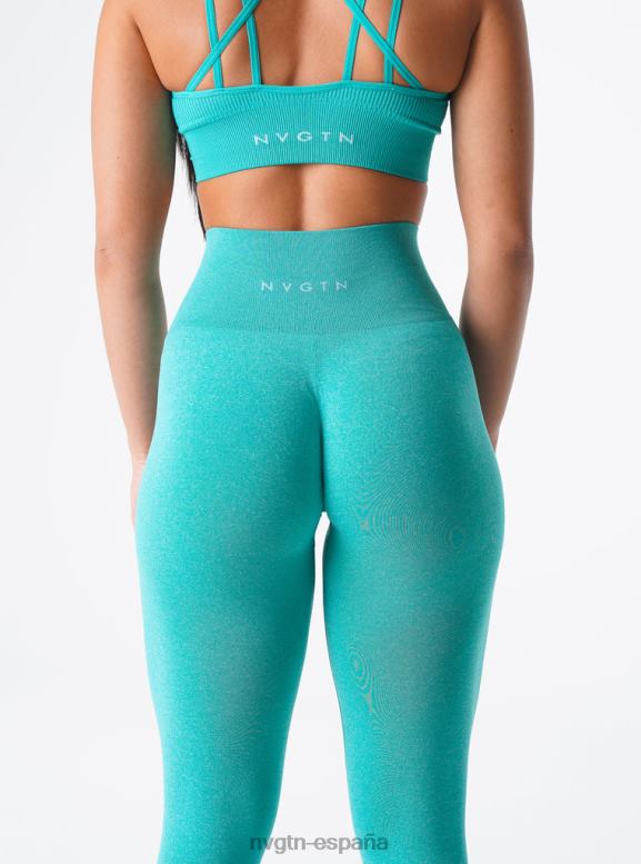 aptitud física mujer NVGTN HB2N2585 turquesa nv leggins sin costuras