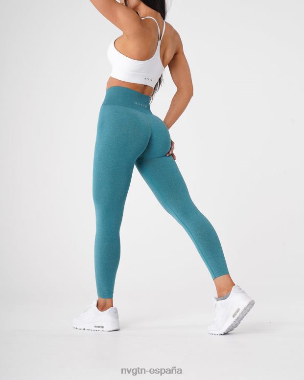 aptitud física mujer NVGTN HB2N2596 verde azulado nv leggins sin costuras