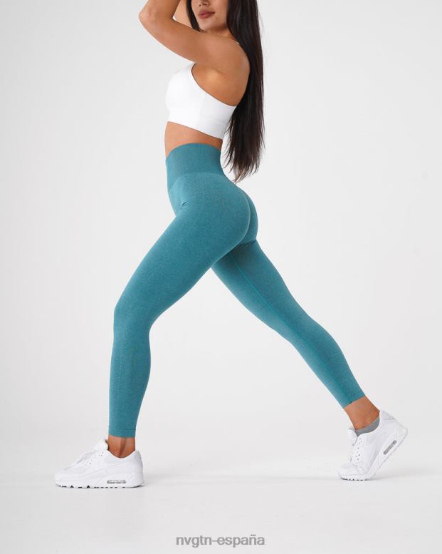 aptitud física mujer NVGTN HB2N2596 verde azulado nv leggins sin costuras