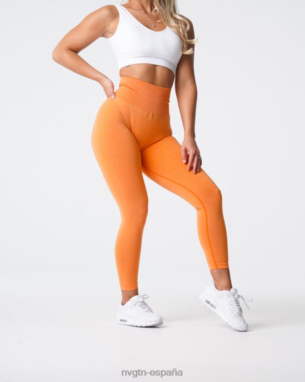aptitud física mujer NVGTN HB2N2598 naranja atardecer nv leggins sin costuras