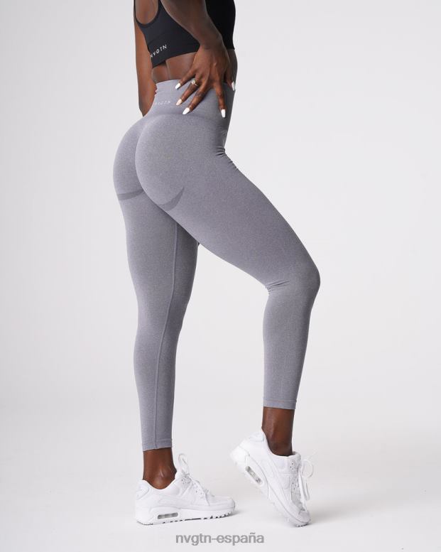 aptitud física mujer NVGTN HB2N2611 gris leggins curvos sin costuras