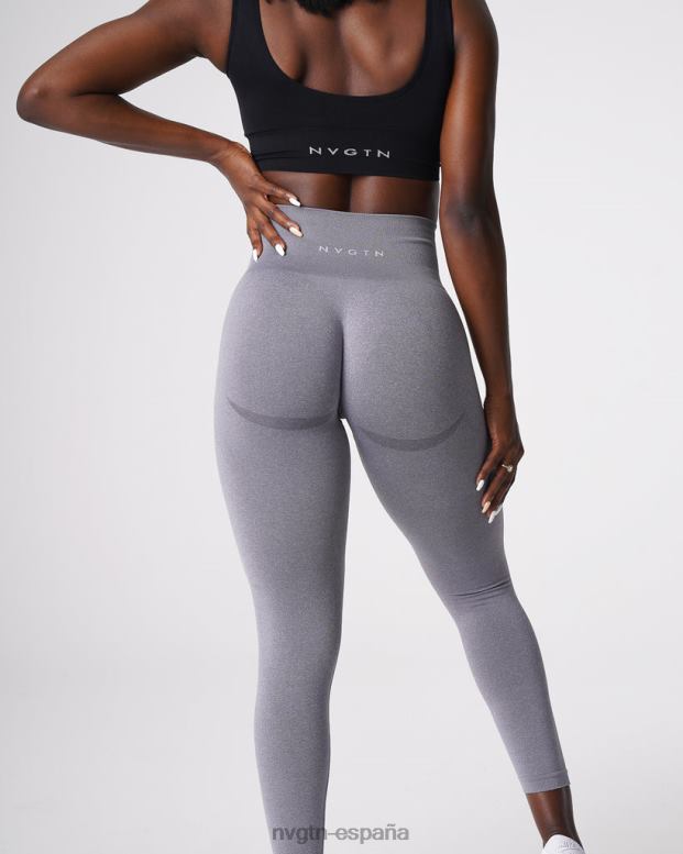 aptitud física mujer NVGTN HB2N2611 gris leggins curvos sin costuras