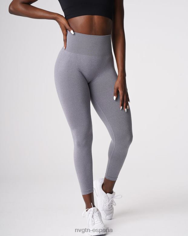 aptitud física mujer NVGTN HB2N2611 gris leggins curvos sin costuras