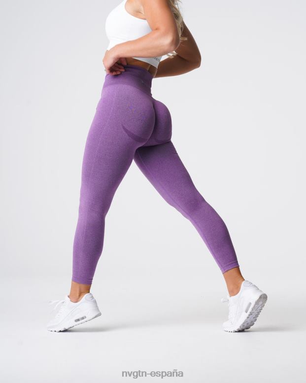 aptitud física mujer NVGTN HB2N2616 Violeta leggins curvos sin costuras