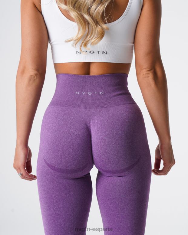 aptitud física mujer NVGTN HB2N2616 Violeta leggins curvos sin costuras