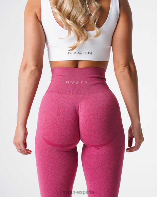 aptitud física mujer NVGTN HB2N2617 carmesí leggins curvos sin costuras