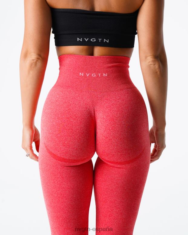 aptitud física mujer NVGTN HB2N2621 caramelo de manzana leggins curvos sin costuras
