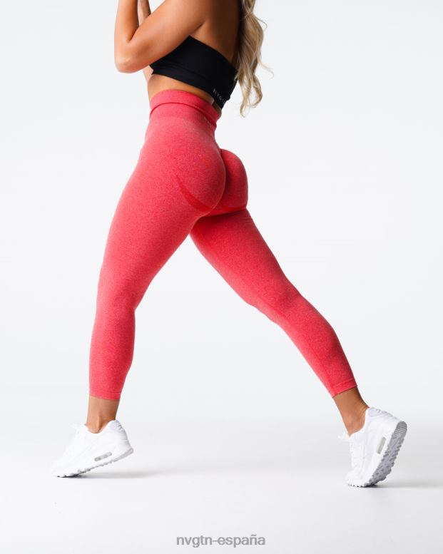 aptitud física mujer NVGTN HB2N2621 caramelo de manzana leggins curvos sin costuras