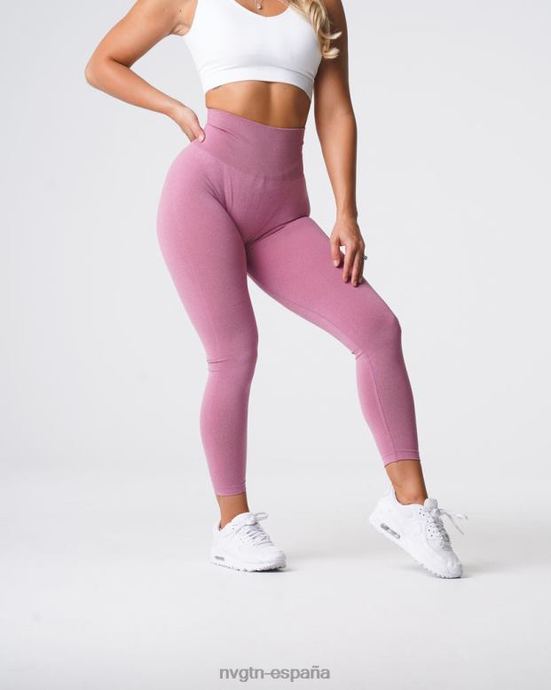 aptitud física mujer NVGTN HB2N2629 rosa pastel leggins curvos sin costuras