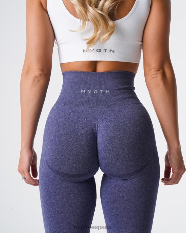 aptitud física mujer NVGTN HB2N2630 índigo leggins curvos sin costuras
