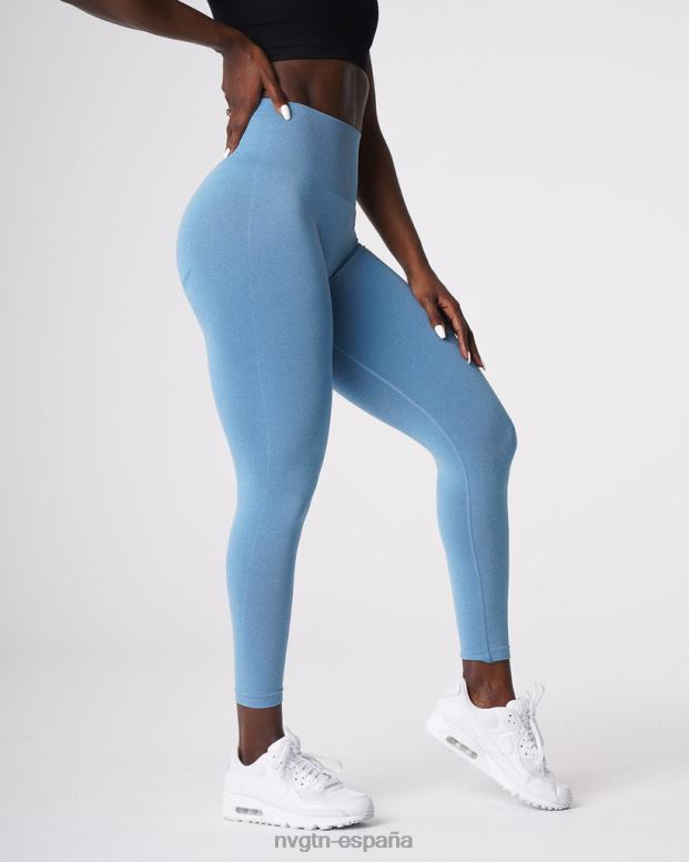 aptitud física mujer NVGTN HB2N2632 cielo azul leggins curvos sin costuras