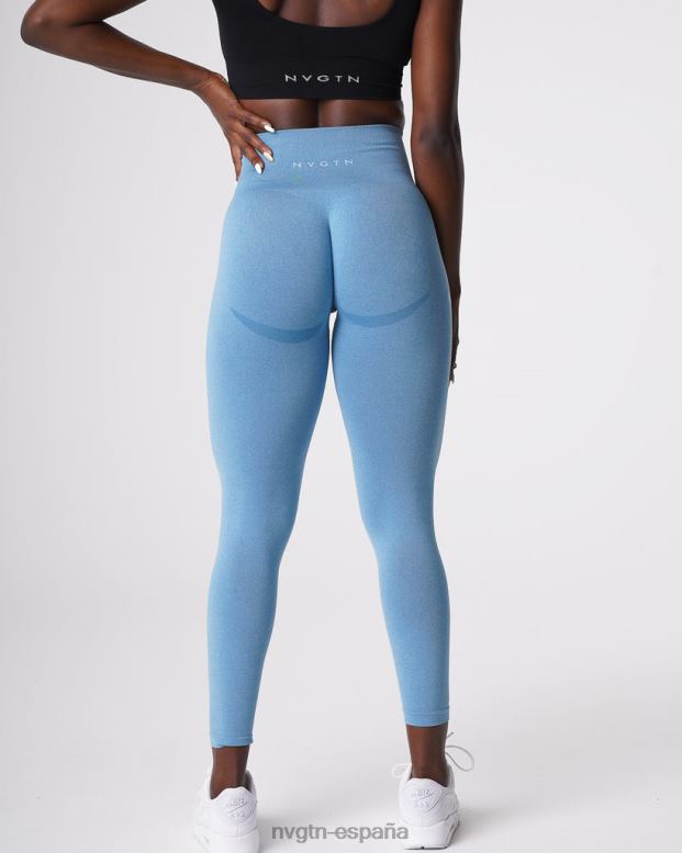 aptitud física mujer NVGTN HB2N2632 cielo azul leggins curvos sin costuras