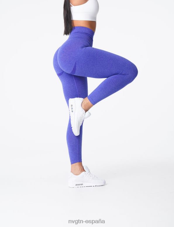 aptitud física mujer NVGTN HB2N2633 azul eléctrico leggins curvos sin costuras