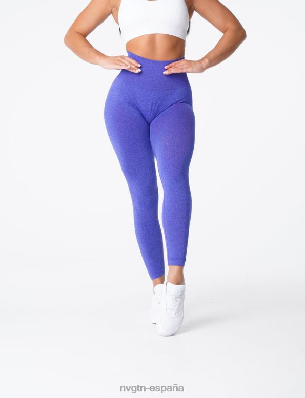 aptitud física mujer NVGTN HB2N2633 azul eléctrico leggins curvos sin costuras