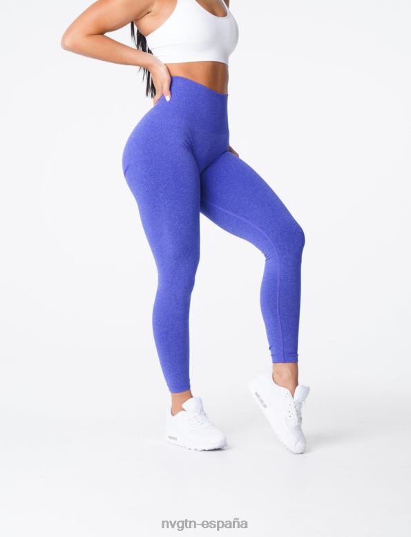 aptitud física mujer NVGTN HB2N2633 azul eléctrico leggins curvos sin costuras