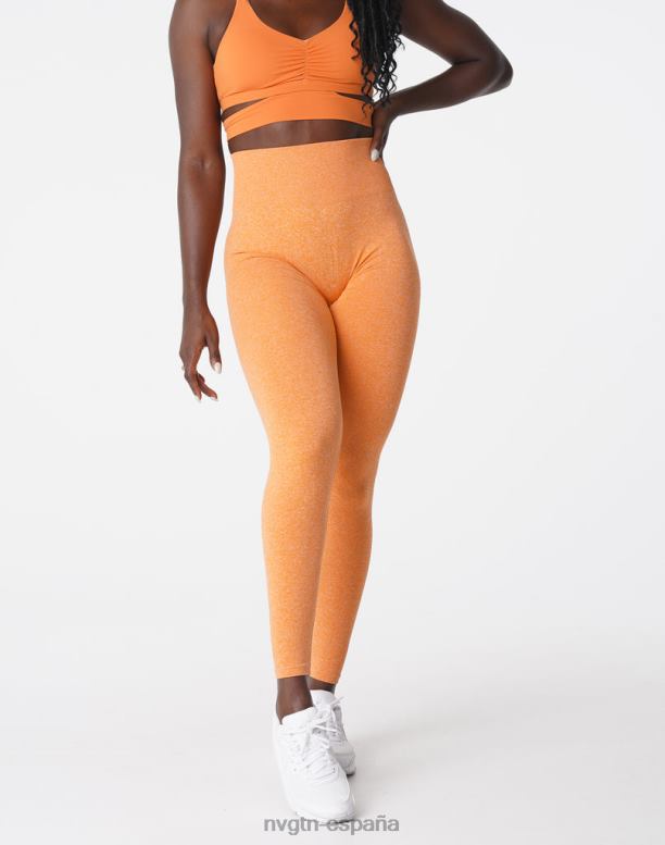 aptitud física mujer NVGTN HB2N2645 naranja atardecer leggins sin costuras