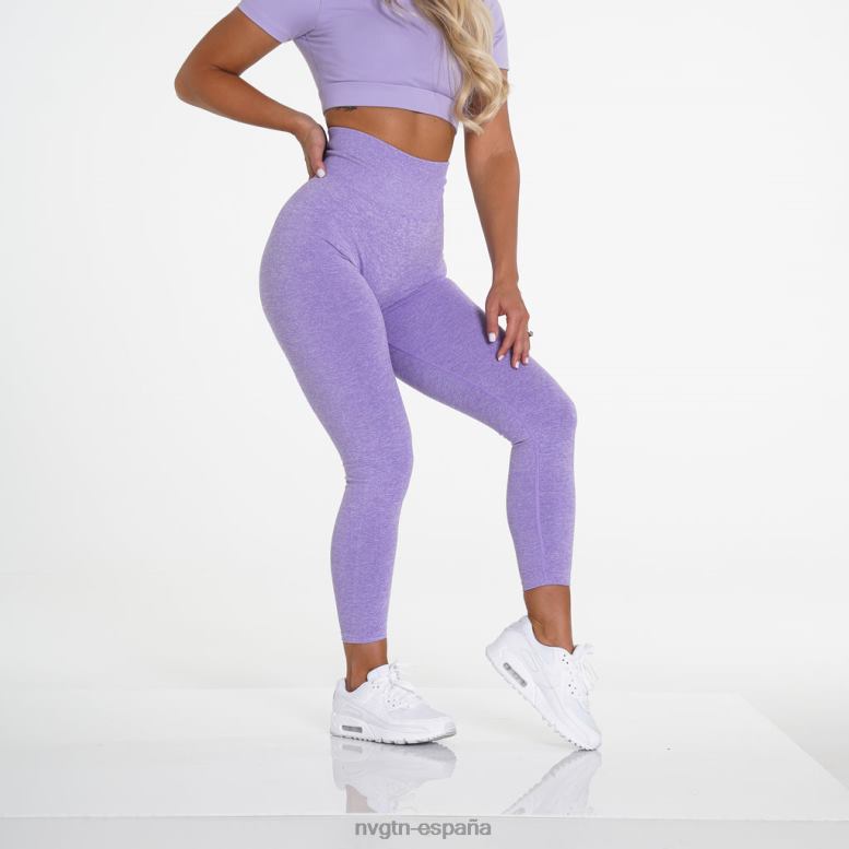 aptitud física mujer NVGTN HB2N2646 lila leggins sin costuras