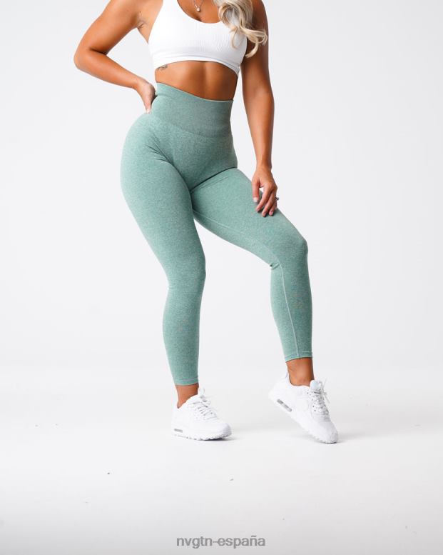 aptitud física mujer NVGTN HB2N2647 verde salvia leggins sin costuras