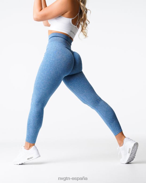aptitud física mujer NVGTN HB2N2648 cielo azul leggins sin costuras