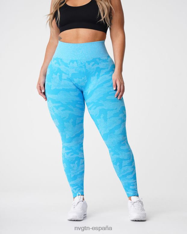 aptitud física mujer NVGTN HB2N2666 caribe leggings de camuflaje sin costuras