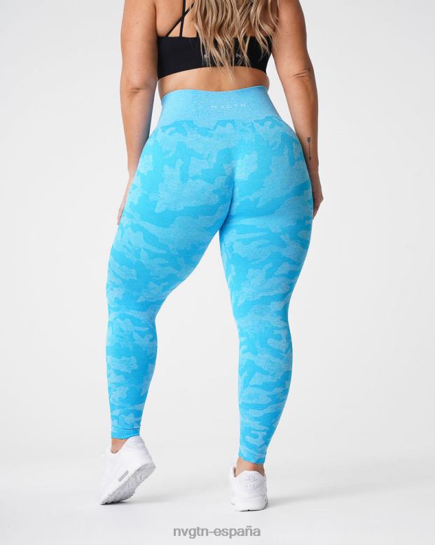 aptitud física mujer NVGTN HB2N2666 caribe leggings de camuflaje sin costuras