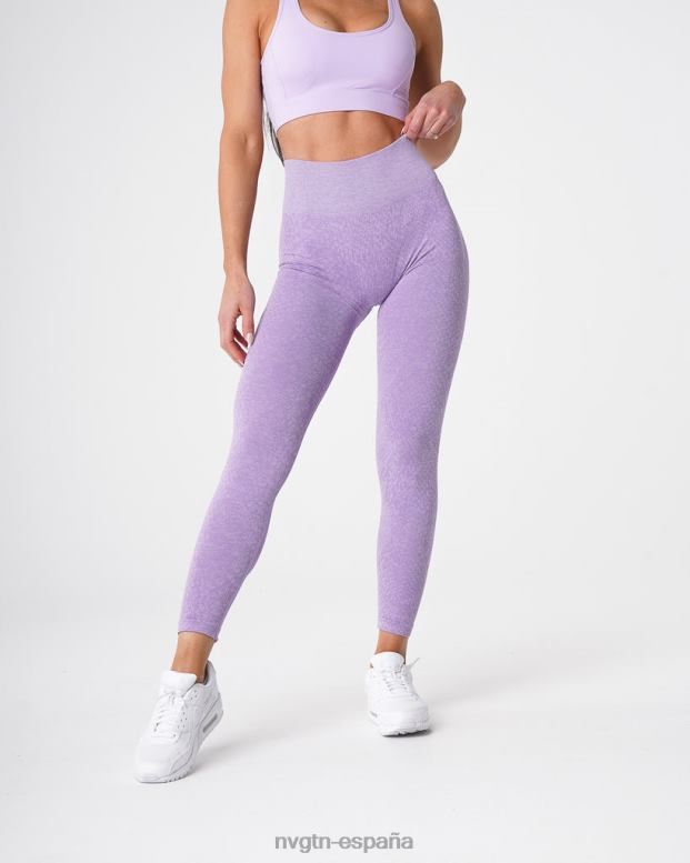 aptitud física mujer NVGTN HB2N2692 lila leggins sin costuras de piel de serpiente