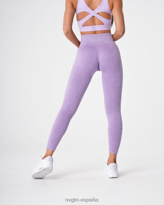 aptitud física mujer NVGTN HB2N2692 lila leggins sin costuras de piel de serpiente