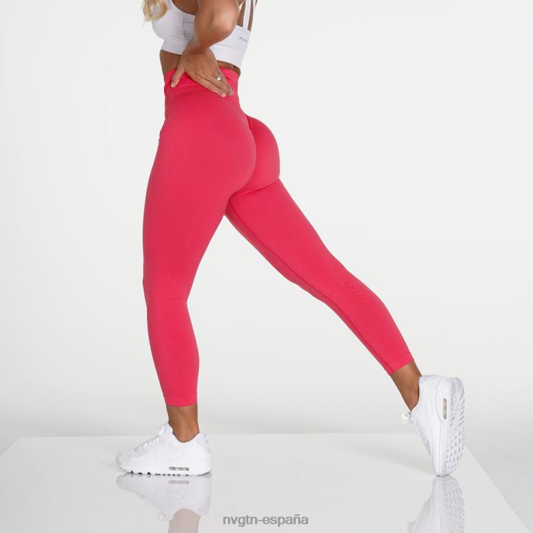 aptitud física mujer NVGTN HB2N2694 rosa hawaiano leggins lisos sin costuras