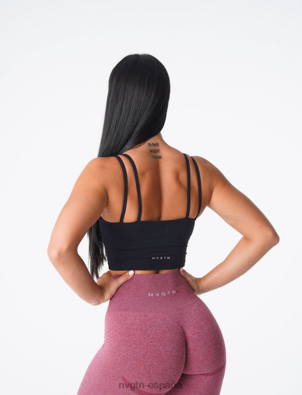 aptitud física mujer NVGTN HB2N2105 negro top sujetador aplomo