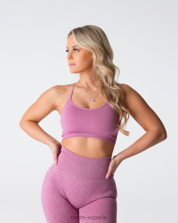 aptitud física mujer NVGTN HB2N2123 rosa pastel sujetador sin costuras invencible