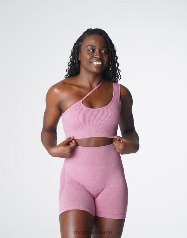 aptitud física mujer NVGTN HB2N2126 rosa pastel sujetador sin costuras aerodinámico