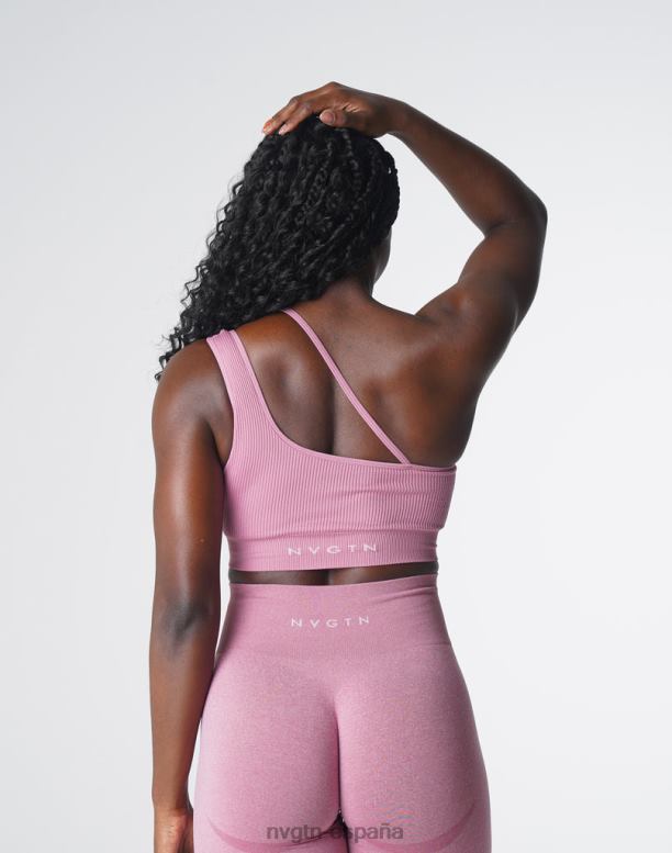 aptitud física mujer NVGTN HB2N2126 rosa pastel sujetador sin costuras aerodinámico