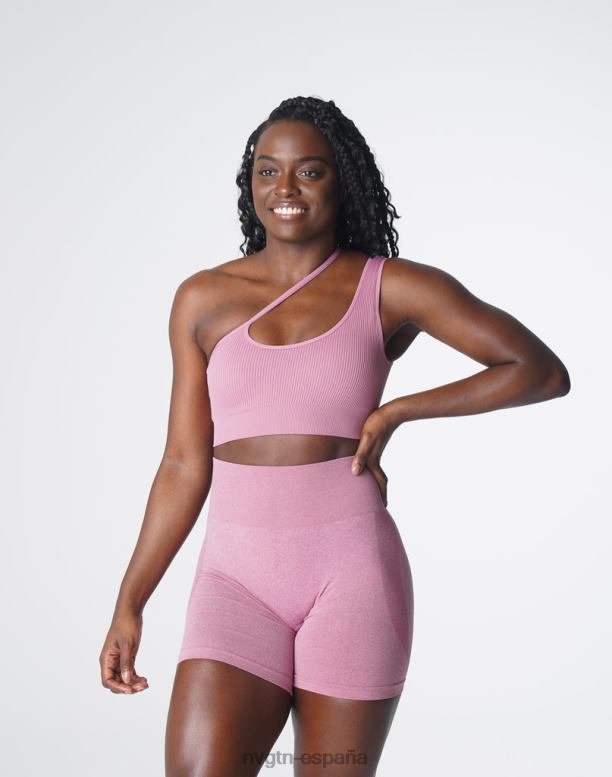 aptitud física mujer NVGTN HB2N2126 rosa pastel sujetador sin costuras aerodinámico