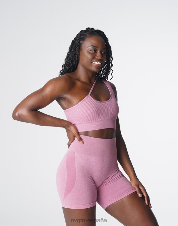aptitud física mujer NVGTN HB2N2126 rosa pastel sujetador sin costuras aerodinámico