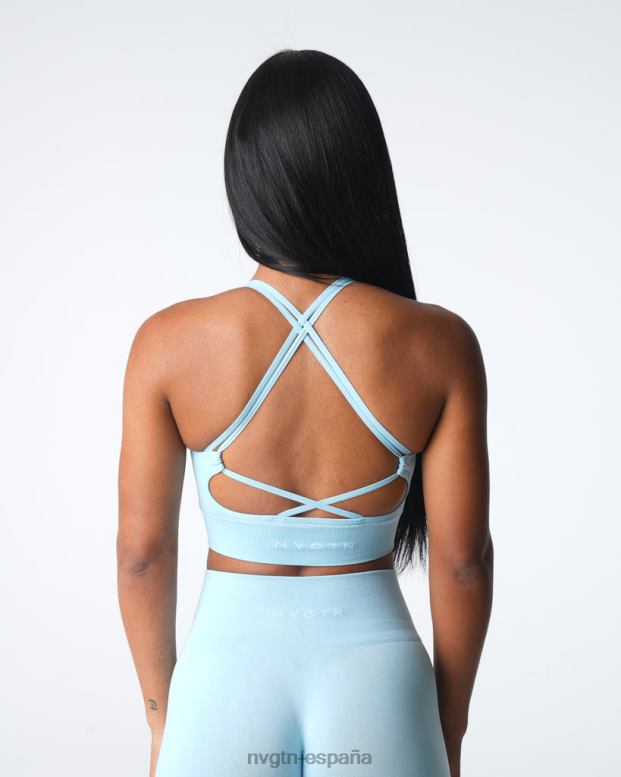 aptitud física mujer NVGTN HB2N212 azul pastel sujetador sin costuras virtud