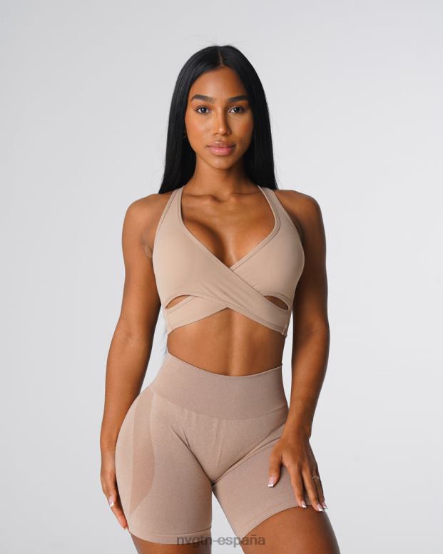 aptitud física mujer NVGTN HB2N2136 beige sujetador resplandor