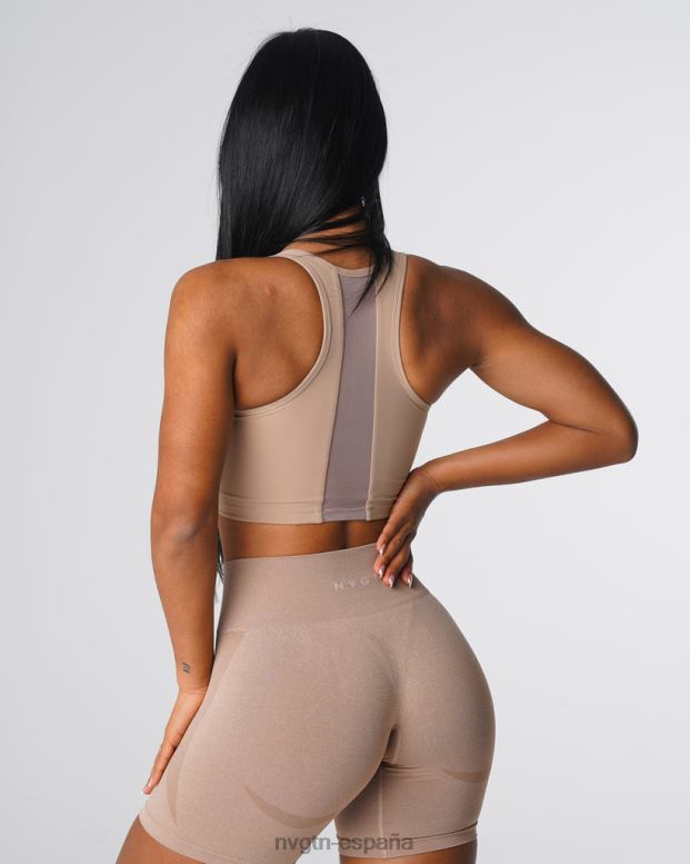 aptitud física mujer NVGTN HB2N2136 beige sujetador resplandor
