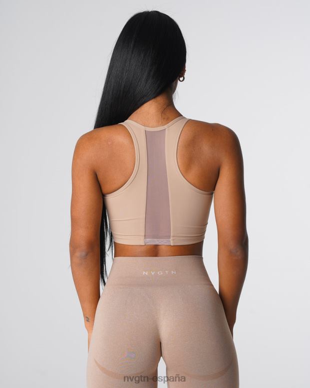 aptitud física mujer NVGTN HB2N2136 beige sujetador resplandor