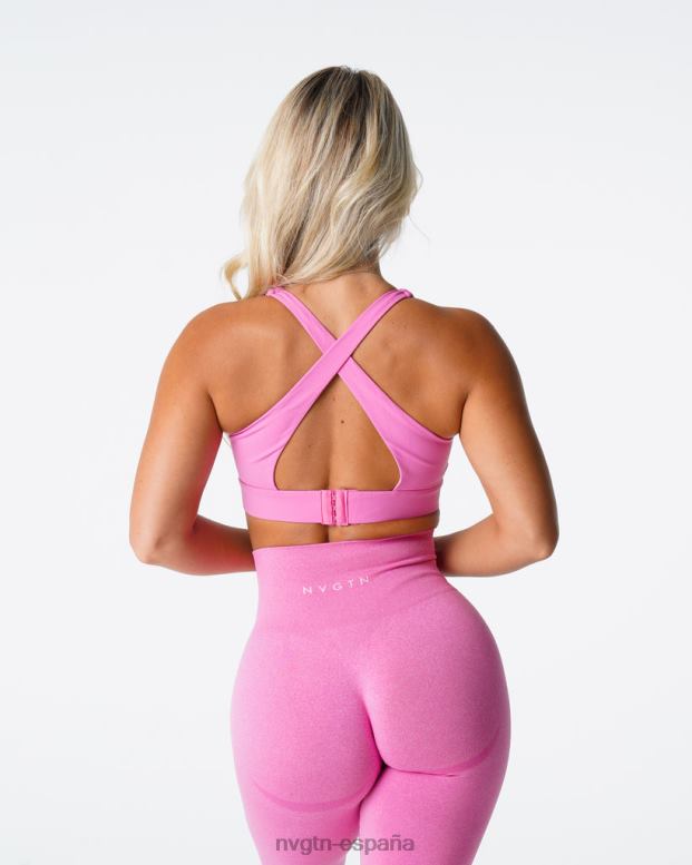 aptitud física mujer NVGTN HB2N2171 chicle rosa revelar sujetador