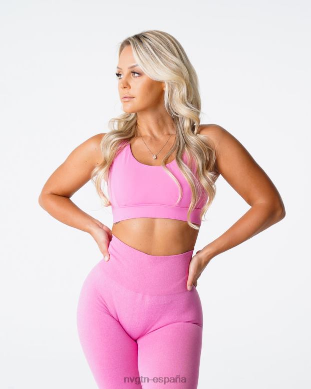 aptitud física mujer NVGTN HB2N2171 chicle rosa revelar sujetador
